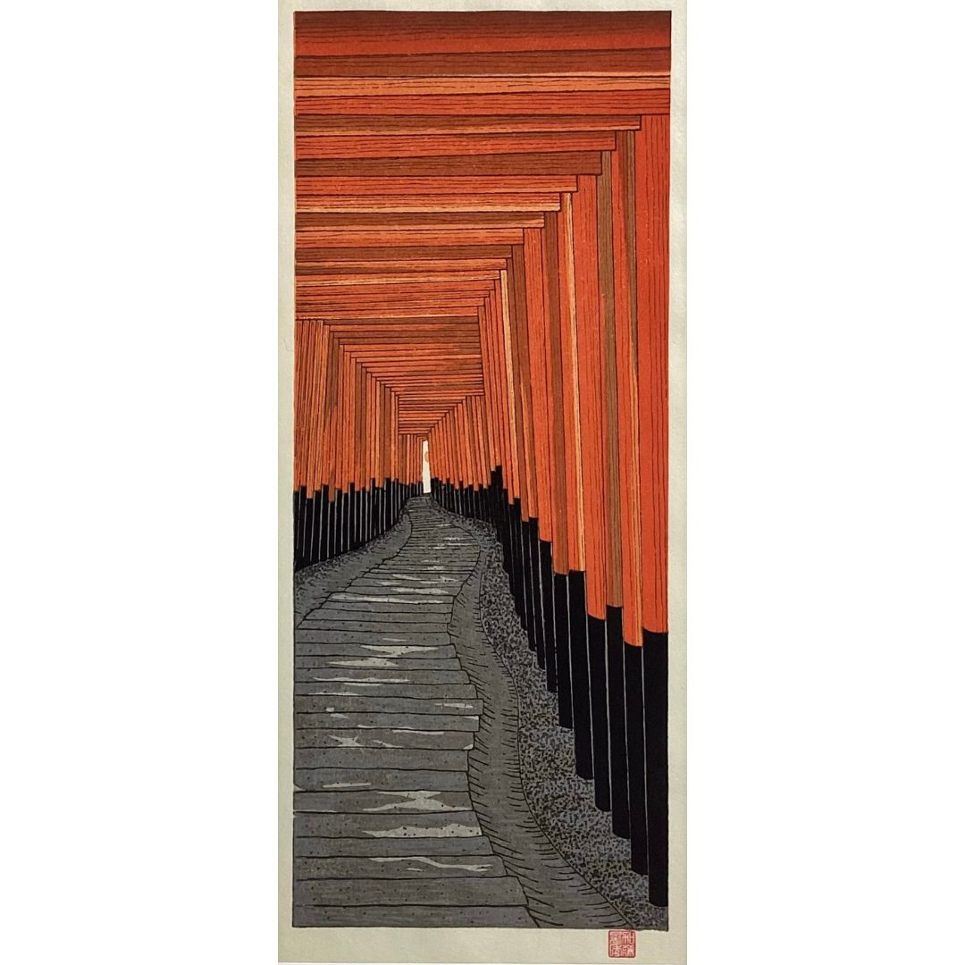 Fushimi Inari Shrine (Framed Woodblock Print)